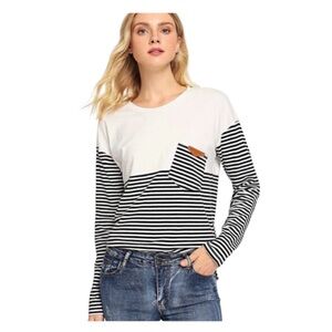 Dsonabed Jeans • Striped Boxy Long Sleeve T-Shirt